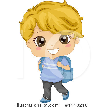 Royalty-Free (RF) School Boy Clipart Illustration by BNP Design Studio - Stock Sample #1110210