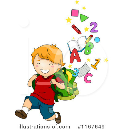 Royalty-Free (RF) School Boy Clipart Illustration by BNP Design Studio - Stock Sample #1167649