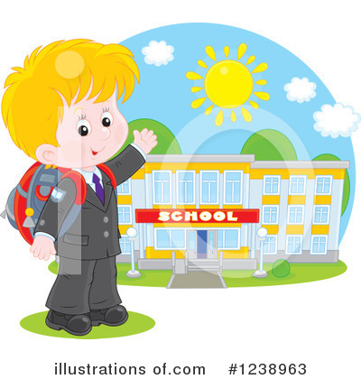 Royalty-Free (RF) School Boy Clipart Illustration by Alex Bannykh - Stock Sample #1238963