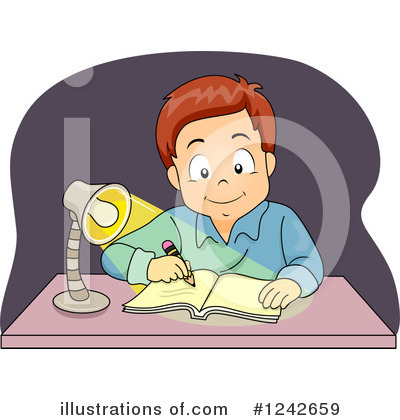 Royalty-Free (RF) School Boy Clipart Illustration by BNP Design Studio - Stock Sample #1242659
