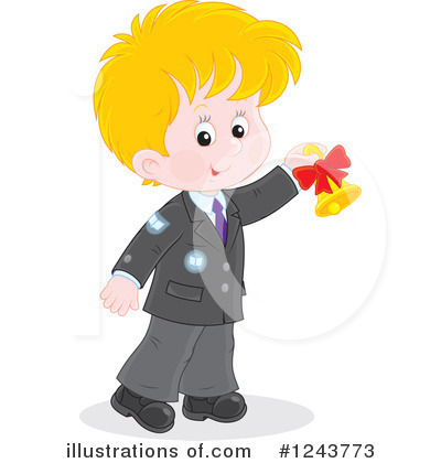 Royalty-Free (RF) School Boy Clipart Illustration by Alex Bannykh - Stock Sample #1243773