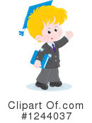 School Boy Clipart #1244037 by Alex Bannykh