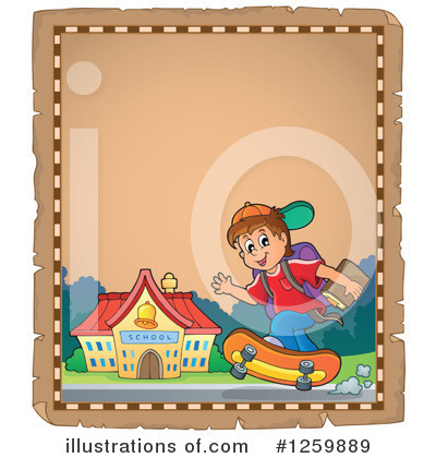Royalty-Free (RF) School Boy Clipart Illustration by visekart - Stock Sample #1259889