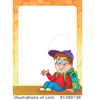Royalty-Free (RF) School Boy Clipart Illustration by visekart - Stock Sample #1299738