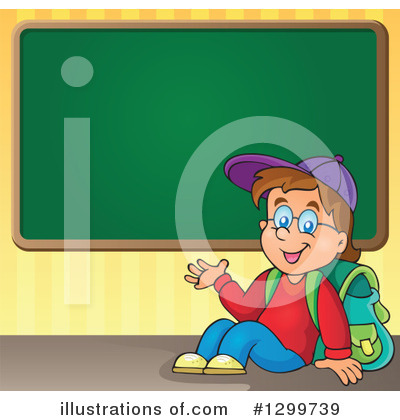 Royalty-Free (RF) School Boy Clipart Illustration by visekart - Stock Sample #1299739