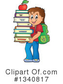 School Boy Clipart #1340817 by visekart