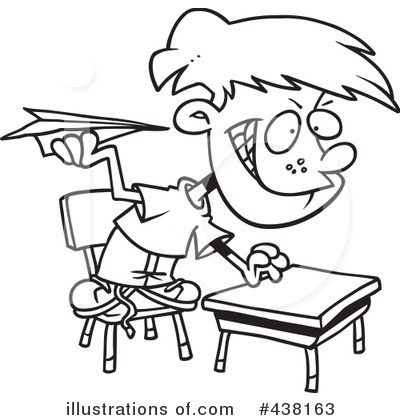 Royalty-Free (RF) School Boy Clipart Illustration by toonaday - Stock Sample #438163