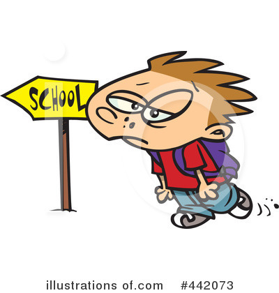 Royalty-Free (RF) School Boy Clipart Illustration by toonaday - Stock Sample #442073