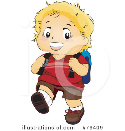 Royalty-Free (RF) School Boy Clipart Illustration by BNP Design Studio - Stock Sample #76409