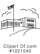 School Building Clipart #1221040 by Picsburg