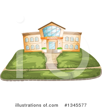 Royalty-Free (RF) School Building Clipart Illustration by merlinul - Stock Sample #1345577