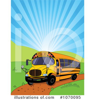 Royalty-Free (RF) School Bus Clipart Illustration by Pushkin - Stock Sample #1070095