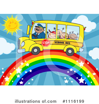 Royalty-Free (RF) School Bus Clipart Illustration by Hit Toon - Stock Sample #1116199