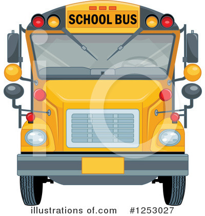 Royalty-Free (RF) School Bus Clipart Illustration by Pushkin - Stock Sample #1253027