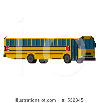 Royalty-Free (RF) School Bus Clipart Illustration by Leo Blanchette - Stock Sample #1532345