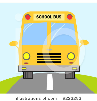Royalty-Free (RF) School Bus Clipart Illustration by Hit Toon - Stock Sample #223283