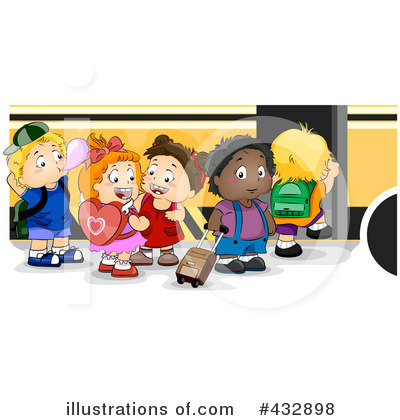 Royalty-Free (RF) School Bus Clipart Illustration by BNP Design Studio - Stock Sample #432898