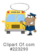 School Bus Driver Clipart #223290 by Hit Toon