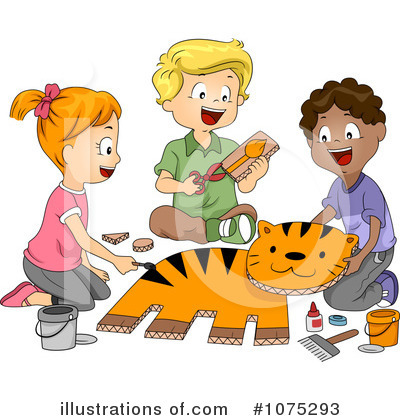 Royalty-Free (RF) School Children Clipart Illustration by BNP Design Studio - Stock Sample #1075293