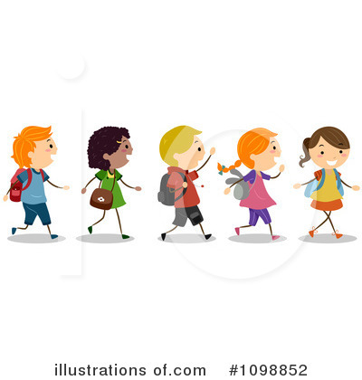 Royalty-Free (RF) School Children Clipart Illustration by BNP Design Studio - Stock Sample #1098852
