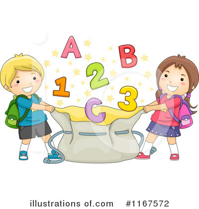 Royalty-Free (RF) School Children Clipart Illustration by BNP Design Studio - Stock Sample #1167572