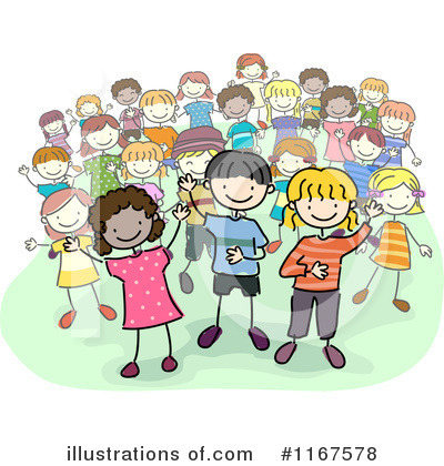 Royalty-Free (RF) School Children Clipart Illustration by BNP Design Studio - Stock Sample #1167578