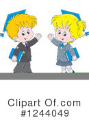 School Children Clipart #1244049 by Alex Bannykh