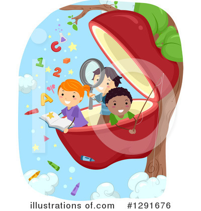 Royalty-Free (RF) School Children Clipart Illustration by BNP Design Studio - Stock Sample #1291676