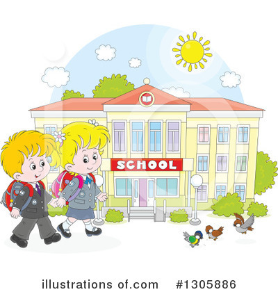 Back To School Clipart #1305886 by Alex Bannykh