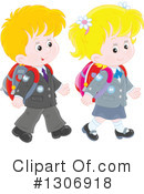 School Children Clipart #1306918 by Alex Bannykh
