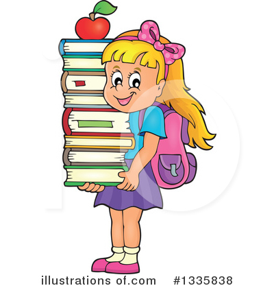 School Girl Clipart #1335838 by visekart