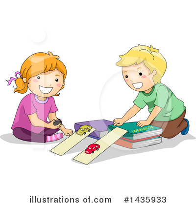 Royalty-Free (RF) School Children Clipart Illustration by BNP Design Studio - Stock Sample #1435933