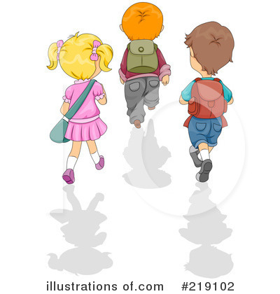 Royalty-Free (RF) School Children Clipart Illustration by BNP Design Studio - Stock Sample #219102