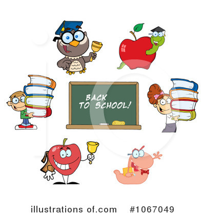 Royalty-Free (RF) School Clipart Illustration by Hit Toon - Stock Sample #1067049
