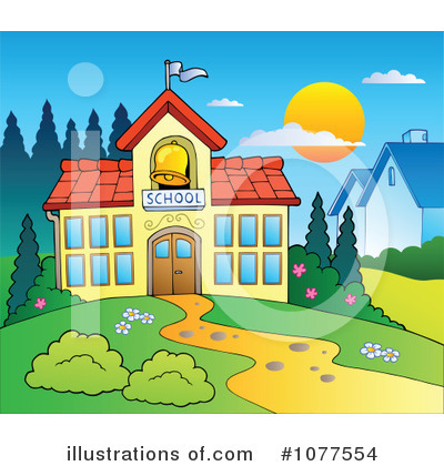 Royalty-Free (RF) School Clipart Illustration by visekart - Stock Sample #1077554