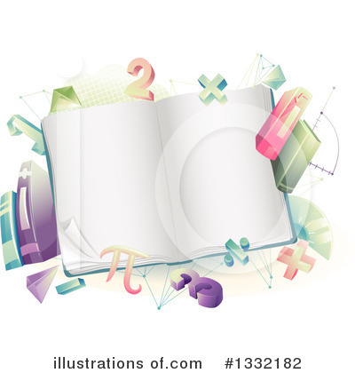 Open Book Clipart #1332182 by BNP Design Studio