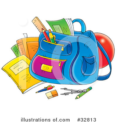 Backpack Clipart #32813 by Alex Bannykh