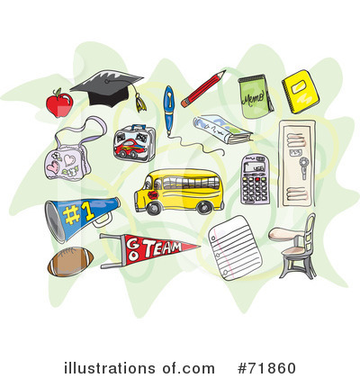 Royalty-Free (RF) School Clipart Illustration by inkgraphics - Stock Sample #71860