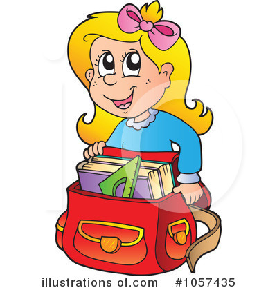 School Bag Clipart #1057435 by visekart
