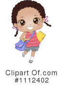 School Girl Clipart #1112402 by BNP Design Studio