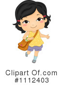 School Girl Clipart #1112403 by BNP Design Studio