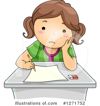 Royalty-Free (RF) School Girl Clipart Illustration by BNP Design Studio - Stock Sample #1271752