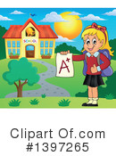 School Girl Clipart #1397265 by visekart