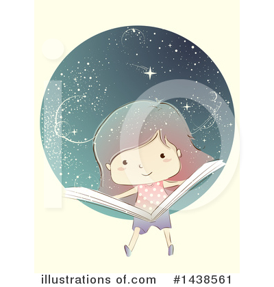 Royalty-Free (RF) School Girl Clipart Illustration by BNP Design Studio - Stock Sample #1438561