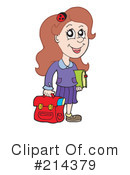 School Girl Clipart #214379 by visekart