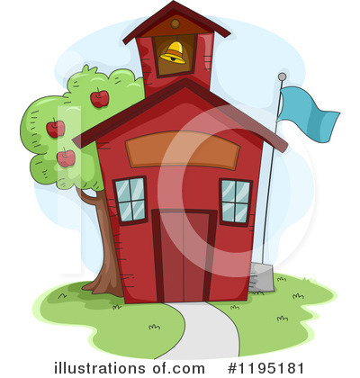 Royalty-Free (RF) School House Clipart Illustration by BNP Design Studio - Stock Sample #1195181