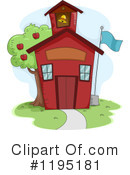 School House Clipart #1195181 by BNP Design Studio