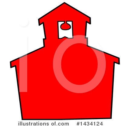 Royalty-Free (RF) School House Clipart Illustration by LaffToon - Stock Sample #1434124