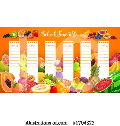 Royalty-Free (RF) School Timetable Clipart Illustration by Vector Tradition SM - Stock Sample #1704825