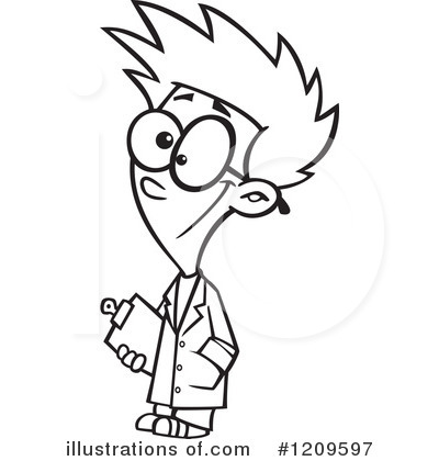 Royalty-Free (RF) Science Clipart Illustration by toonaday - Stock Sample #1209597
